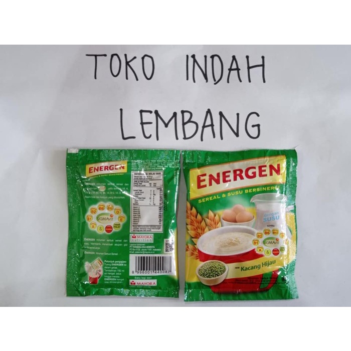 

[PROMO] ENERGEN 29 GR KACANG HIJAU 'GROSIR'