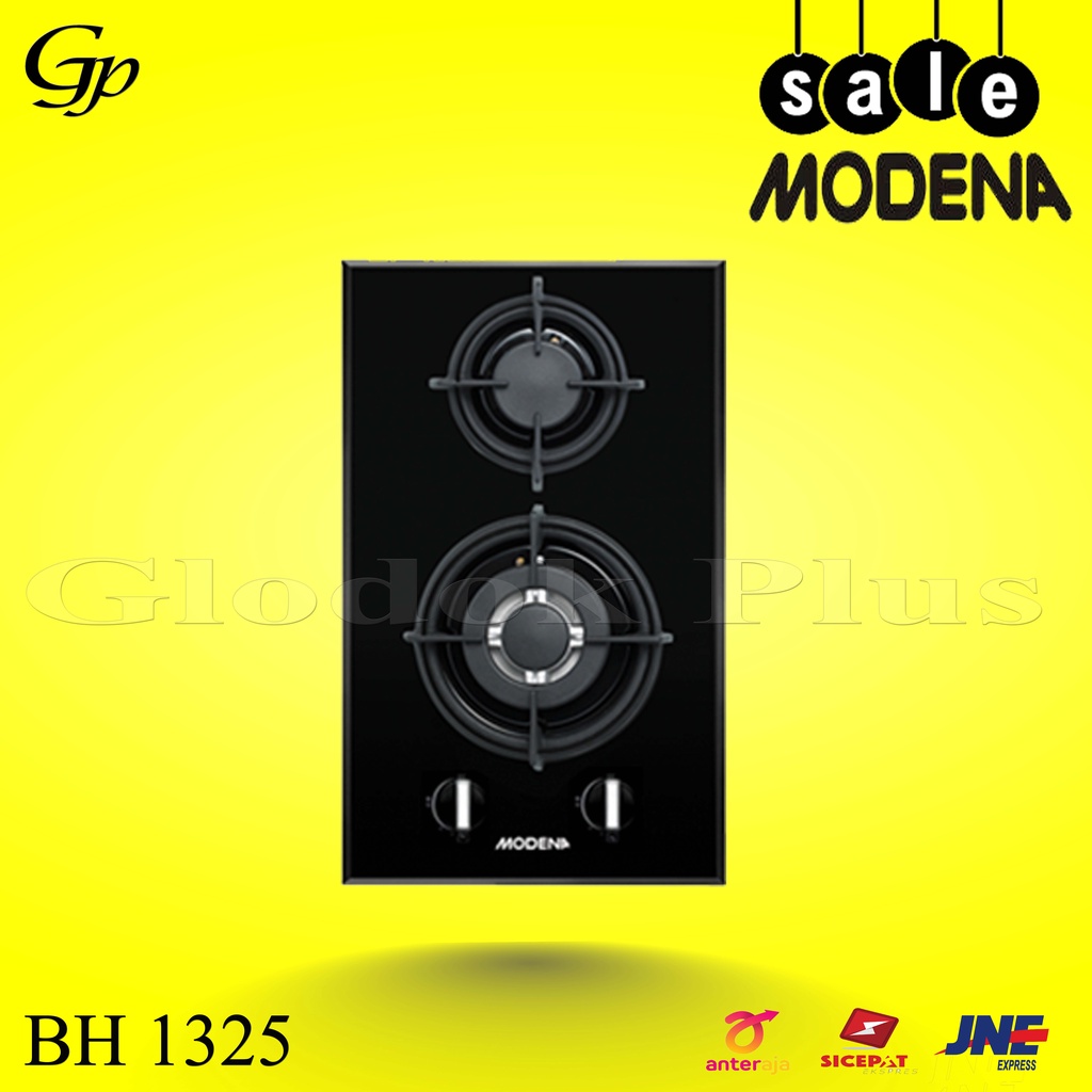 MODENA CRISTA BH 1325 Kompor Tanam gas Built-In Hob 30 cm 2 tungku I