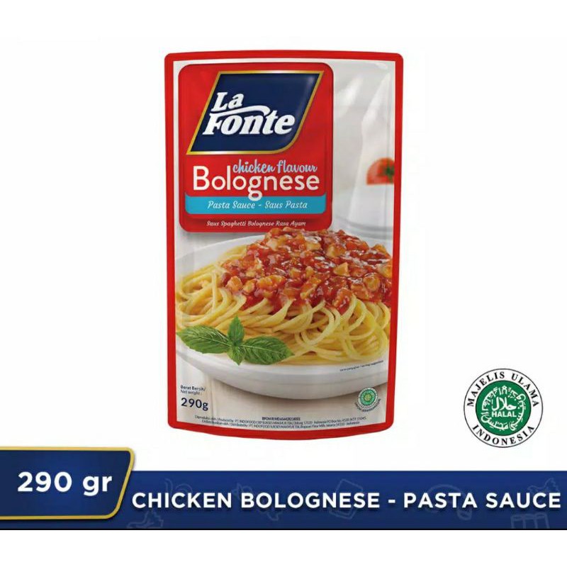 

Lafonte Saos Pasta Bolognese Chicken Flavour 290gr