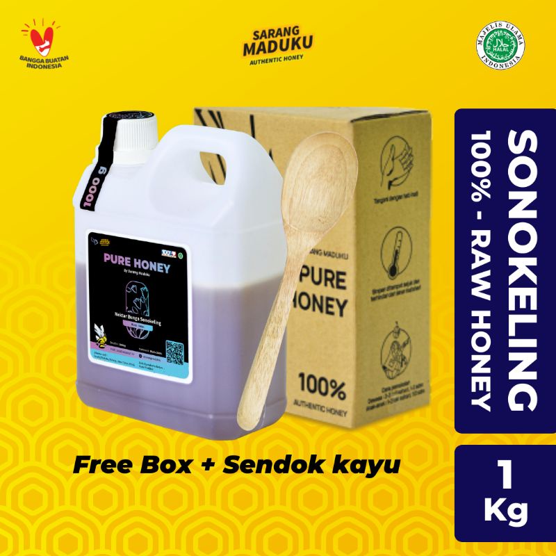 Sarang Maduku - Madu Sonokeling Asli Murni 100% Raw Honey 1Kg Obat Daya Ingat