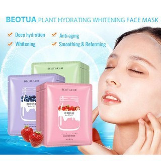 BEOTUA YOGURT FRUIT FACIAL SHEET MASK / MASKER WAJAH