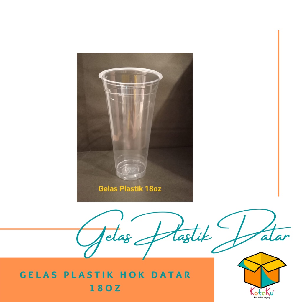 Gelas Plastik HOK 18oz