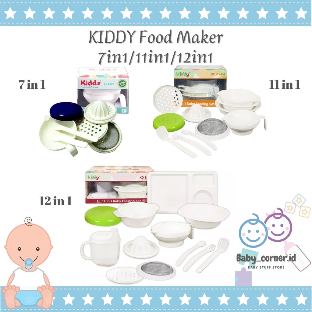 KIDDY MPASI FOODMAKER 7in1 | pembuat makanan asi | bisa jadi alat makan bayi