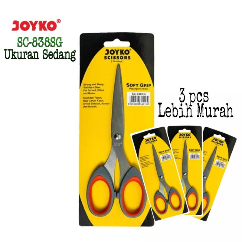 

Gunting Stainless Joyko SC-838SG (Promo 3pcs)