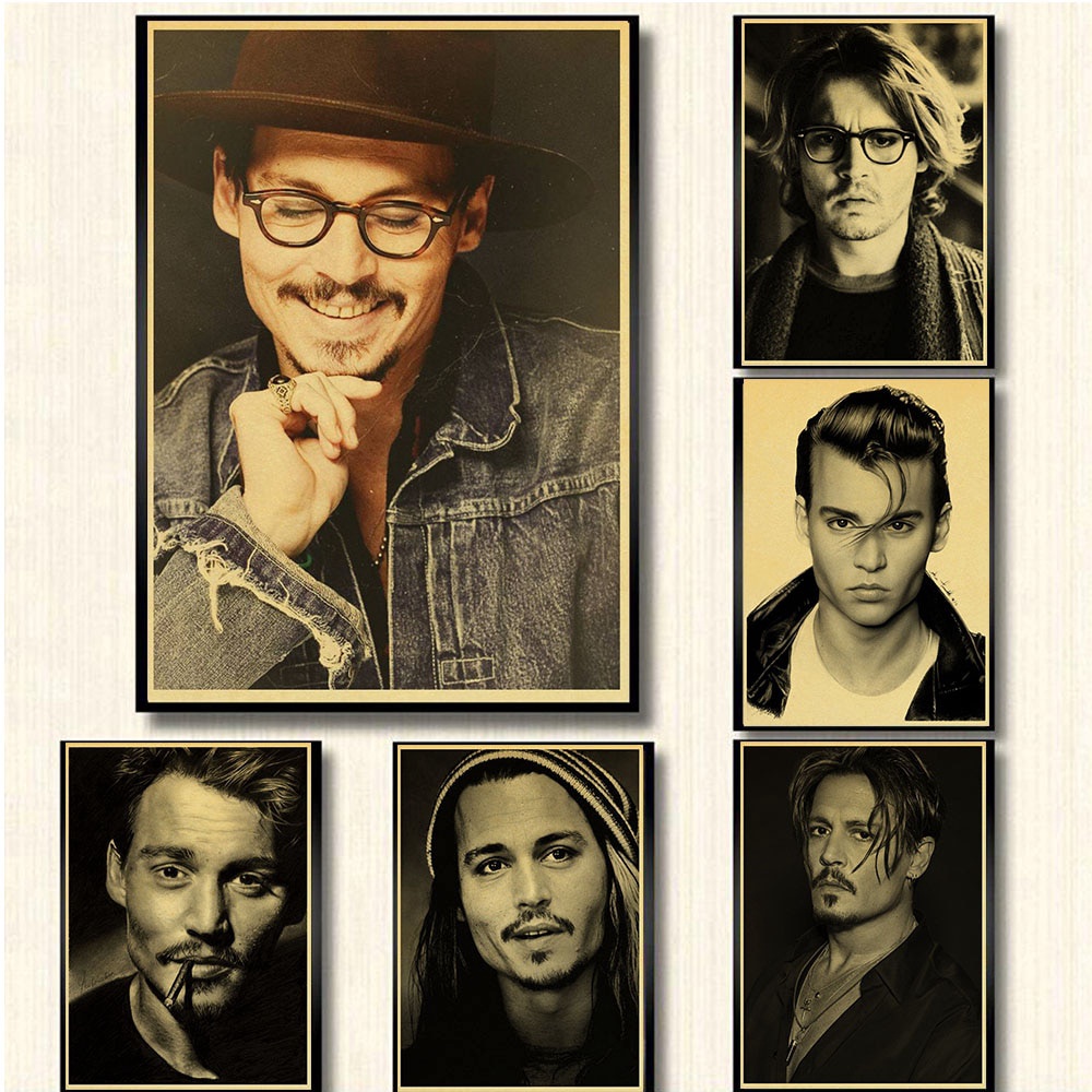 Stiker Dinding Desain Pirates Of The Caribbean Captain Jack Sparrow Actor Johnny Dep Untuk Dekorasi Rumah