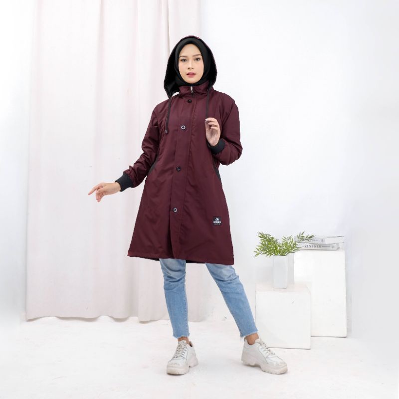 ANAPHA jacket parka muslimah jaket parka wanita jaket hijabers hijaber jaket parka panjang