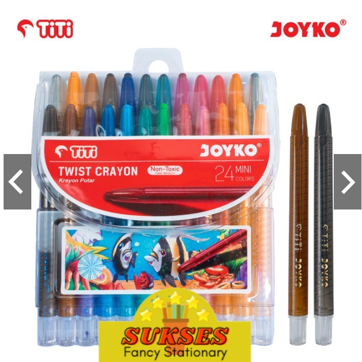 

PAKBOS Krayon Putar Mini Twist Crayon Joyko Twcr-24Mini