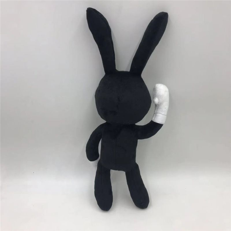 40cm Mainan Cartoon Siren Head Horror Black Bunny Rabbit Plush Stuffed Doll Kids Gift Toy Boneka