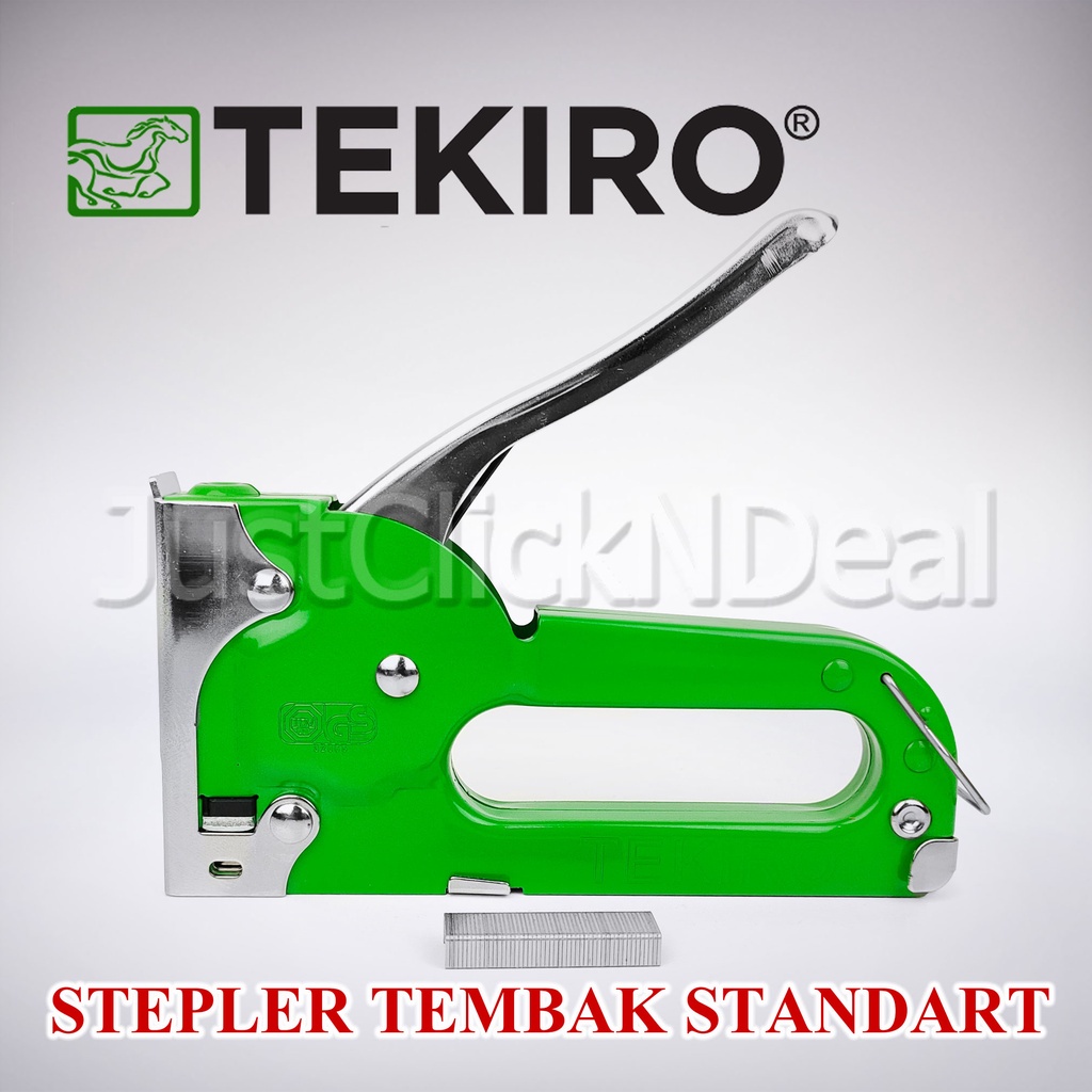 

Tekiro Stepler Tembak Standart 4-8 mm Jok Kanvas Bingkai Staple Gun Tacker