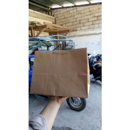 

(12 Pcs) PAPERBAG COKLAT UK BENTO (26x21x18)