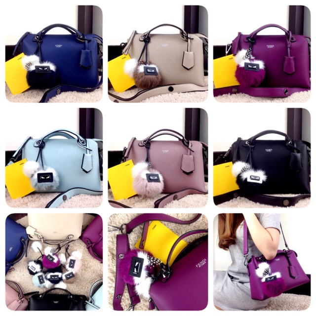 FENDI BTW Medium Black Hardware Spring Summer 2017 With Monster Double Charm 6048