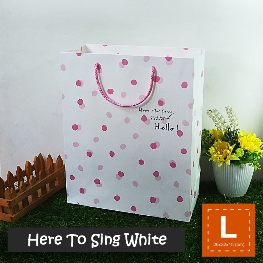 

Paper Bag Tali Motif / Tas Kertas Kado / Tas Ultah - L SIMPLE PATTERN