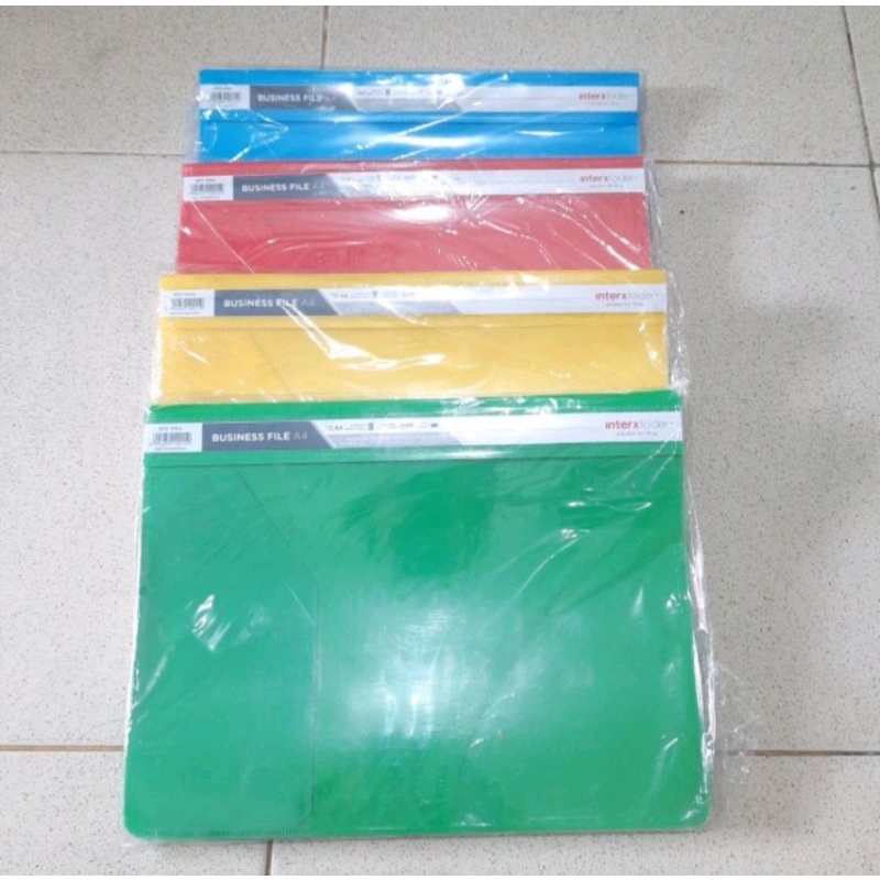 

Business File Interx A4 (1 Lembar) / Map Plastik Acco A4 Inter-xSize : A4Merk. Interx