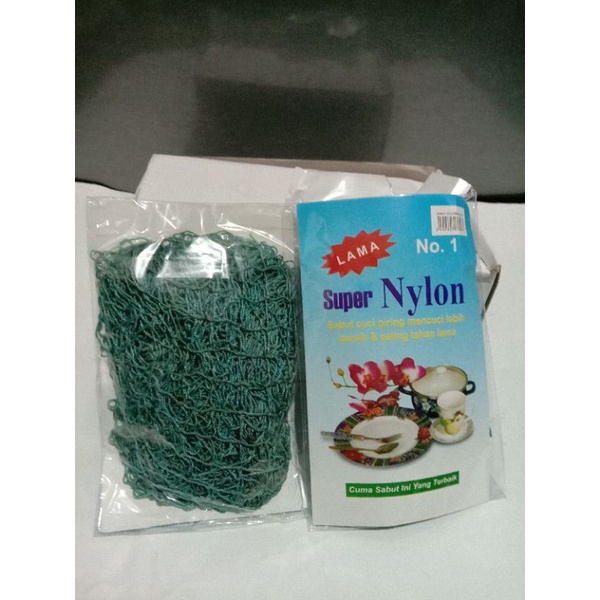 benang cuci piring nilon no 1 /sabut cuci piring bahan super nilon no : 1