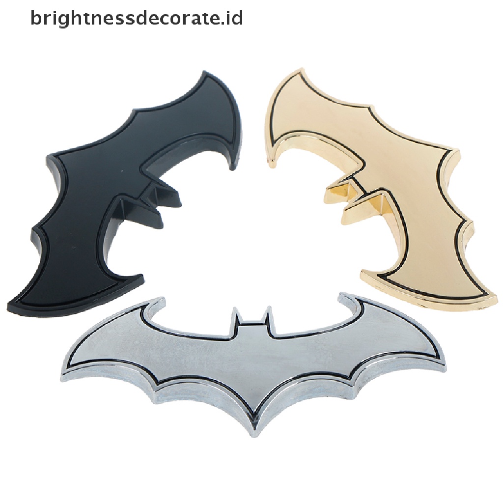 1pc Stiker Emblem / Badge 3d Batman Bahan Metal Untuk Mobil / Motor