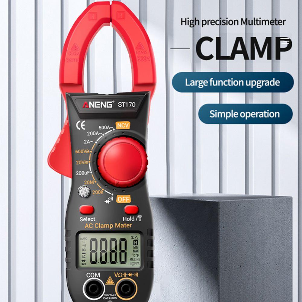 POPULAR Populer Digital Clamp Meter Presisi Tinggi 1999hitung True RMS 500A Multimeter Arus AC