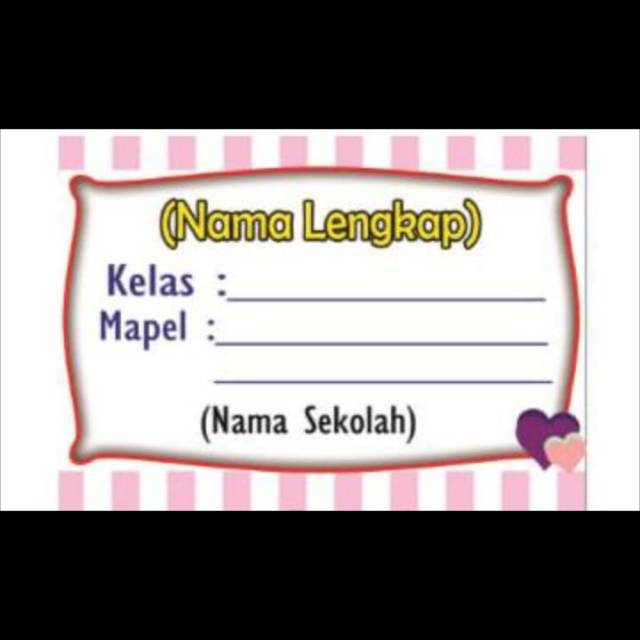 

Stiker Buku Custom