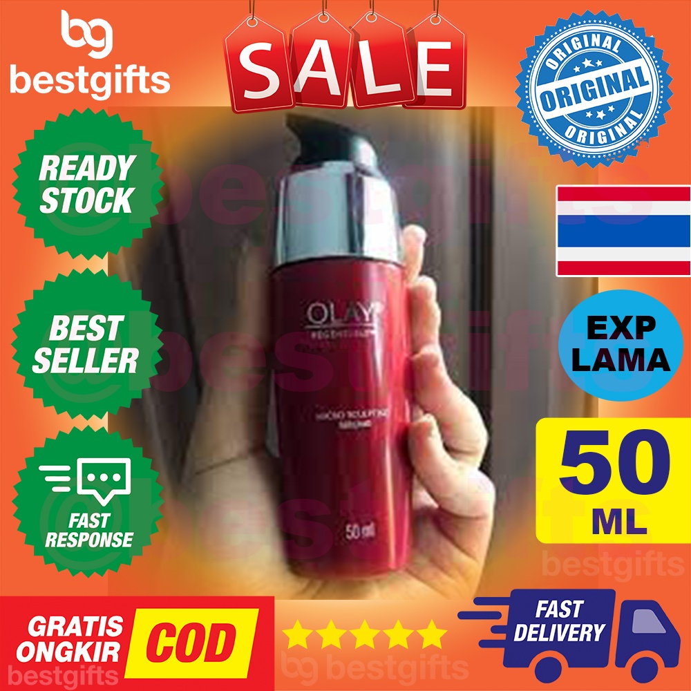 OLAY REGENERIST MICRO SCULPTING SERUM ADVANCED ANTI AGEING SERUM ESSENCE MENGURANGI GARIS HALUS KERUTAN WAJAH 50 ML