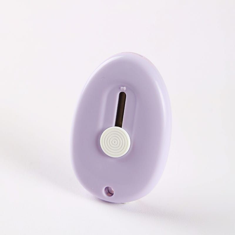 Bundara.id Pr-833 Pisau Travel mini/ Cutter Mini Unik E313 Pisau Kecil Portable Bentuk Oval Travel Size Import