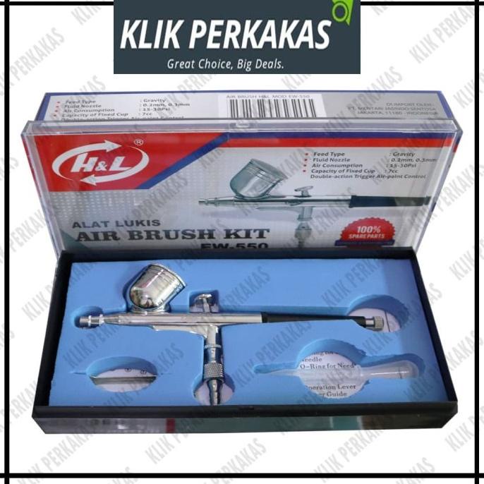 

Air Brush Kit Pen Brush Spray Gun Lukis HnL EW 550