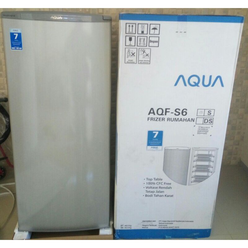KULKAS FREEZER AQUA AQF-S6 6RAK GARANSI RESMI AQUA