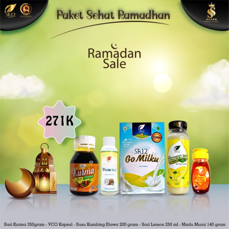 PAKET SEHAT RAMADHAN SR12 id / HALAL / PAKET KESEHATAN TUBUH