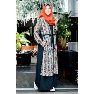 GAMIS Nibras Wolfis NB 143 Hijau Gelap  Shopee Indonesia
