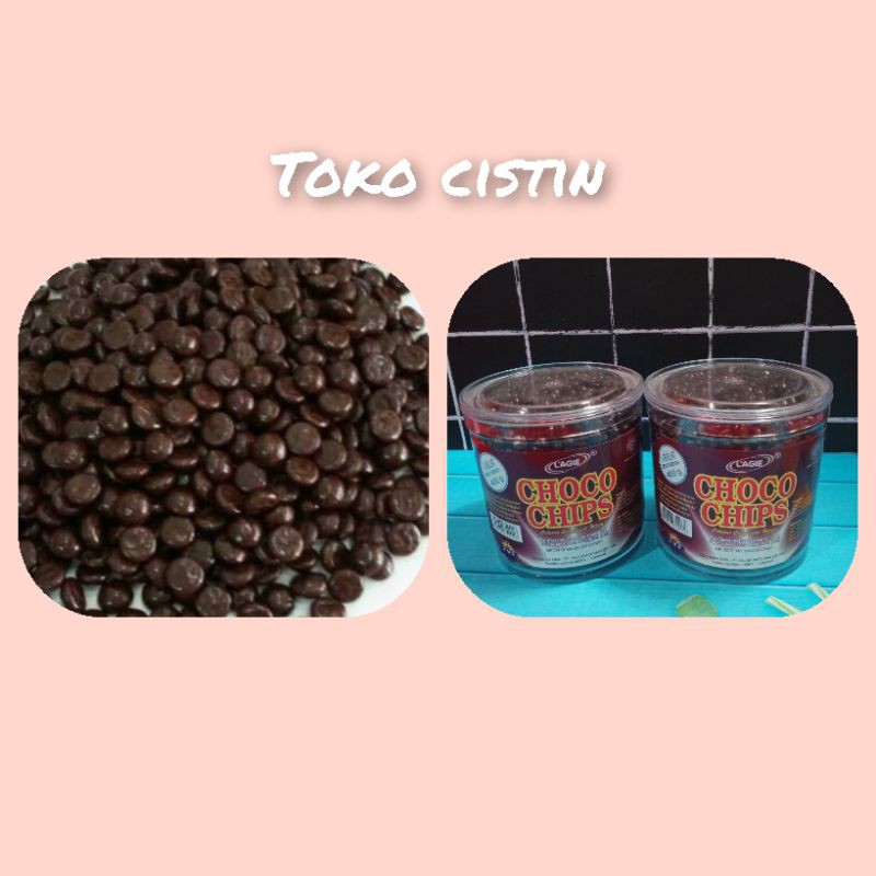 

L'AGIE choco chips 1/2 bulat 400 gr