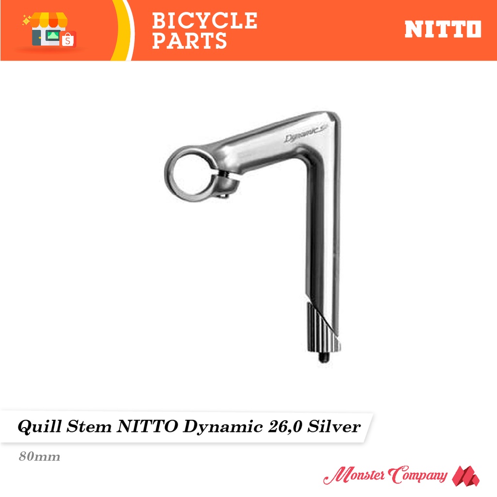 Quill Stem NITTO Dynamic 26,0 80mm Silver