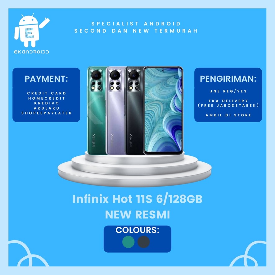 INFINIX HOT 11S 6/128GB NEW RESMI