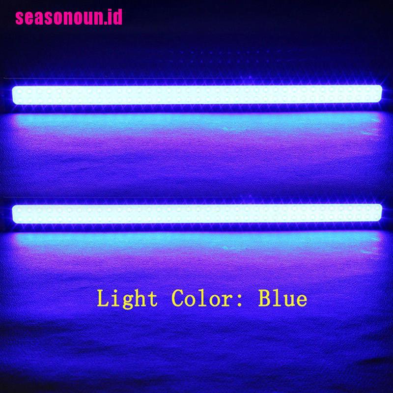 (seasonoun) Lampu Kabut LED COB Super Terang Warna Biru Untuk DRL Mobil