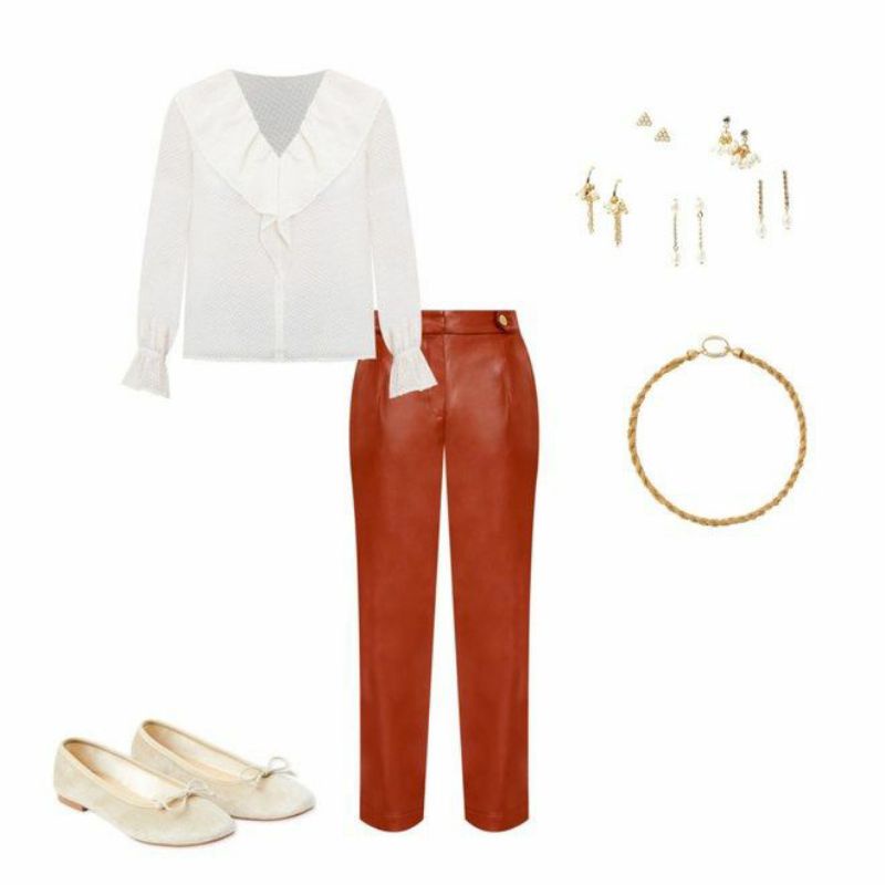 Lft shimmerry  ruffle blouse