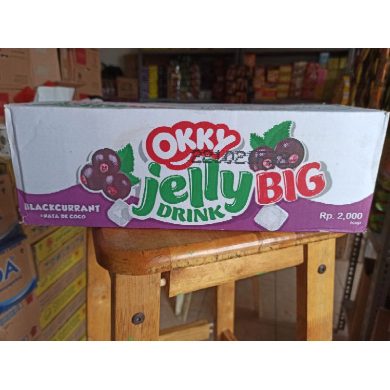 

Okky Jelly Drink Ukuran Big Rasa Anggur Nata De Coco 220 Ml