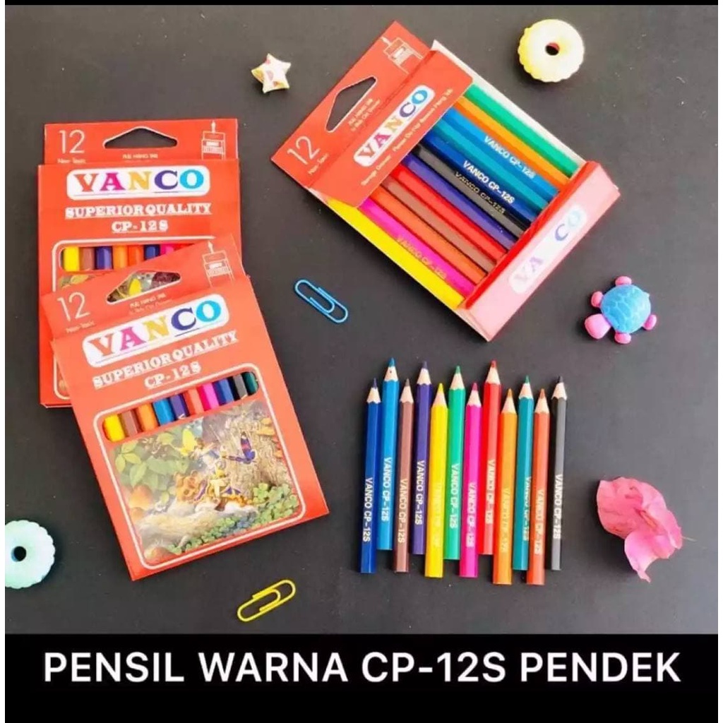 

PENSIL WARNA VANCO MERAH PANJANG DAN PENDEK ISI 12 WARNA