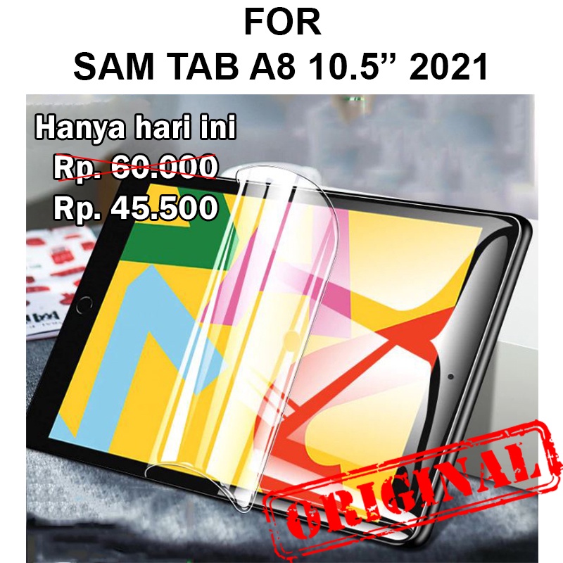 HYDROGEL Samsung Galaxy Tab A8 10.5 2021 anti gores full cover gel glossy not tempered glass