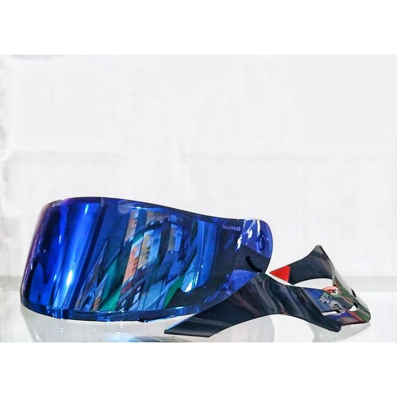 PEKET GANTENG VISOR BLUE + SPOILER KYT RC7 KYT R10 KYT K2RIDER +GRATIS STIKER