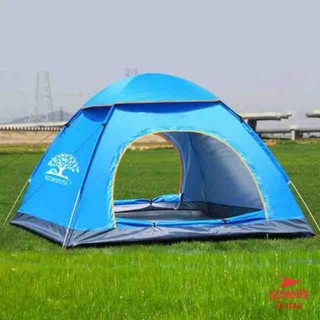 Tenda Camping Tenda kemah kapasitas 4 Orang tenda otomatis outdoor