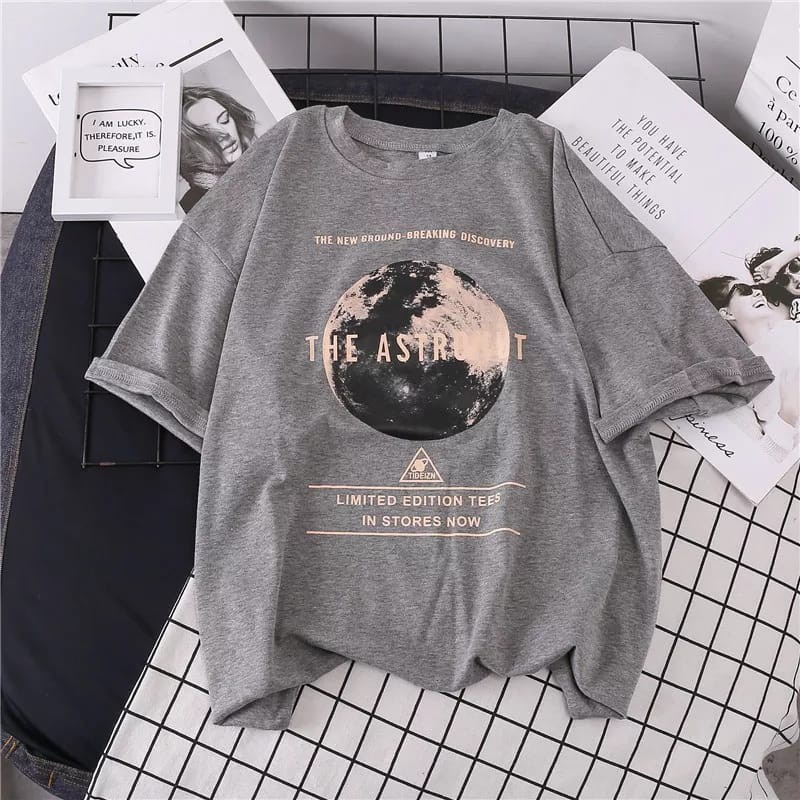 GSC - Baju OVERSIZE BAD HABBITS FONT / Kaos Oversize Terbaru-ASTRONOT abu