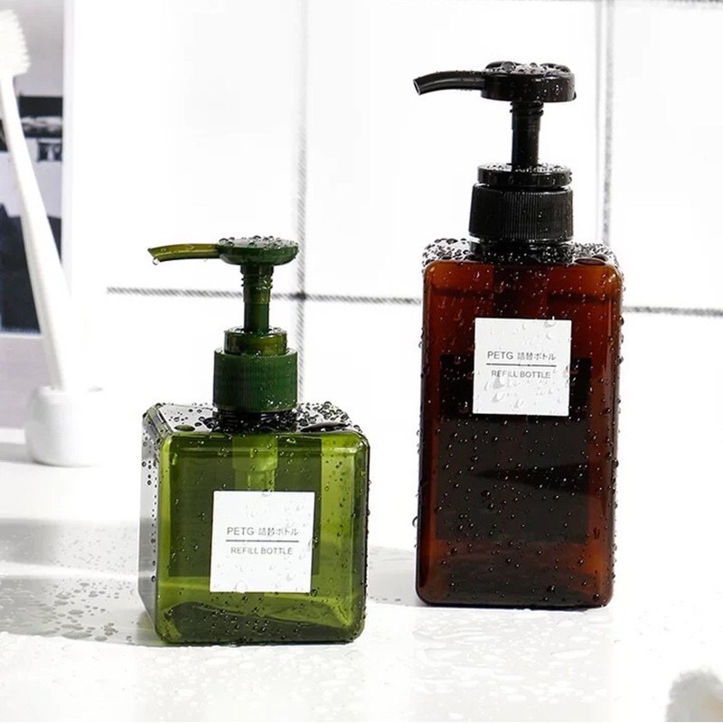 Botol Sabun Cair Pump Lucu Travel Plastik Kotak Cuci Piring Shampoo Kosong Hotel