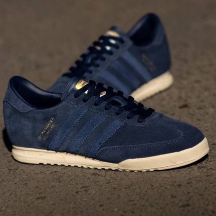 Adidas Beckenbauer Navy Gold Sol White Original / Sneakers Pria / Sepatu Running Pria