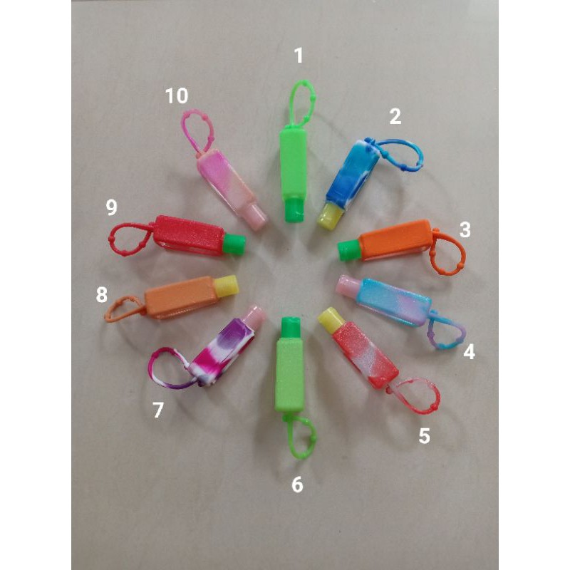 Colorful Silicone Holder & Botol 30ml Hand Sanitizer