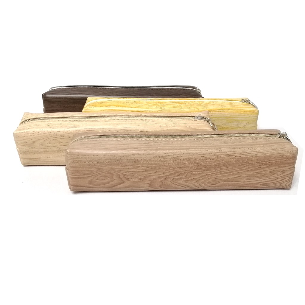 

Minicart Kotak Pensil Tempat Pensil Motif Kayu - BD665