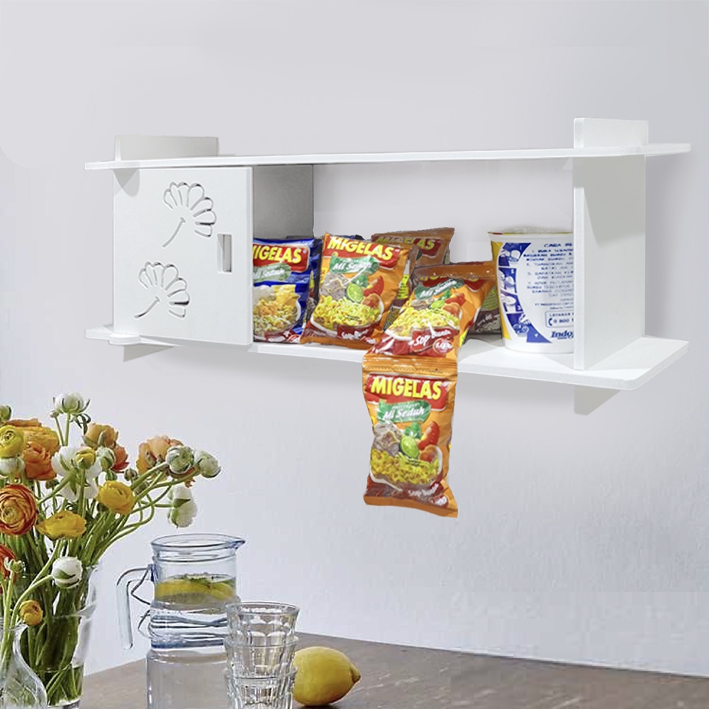 Lemari Dapur Kitchen Set Kitchenset Minimalis Atas Kabinet Cabinet Dinding Rak Makanan Bumbu Dapur L