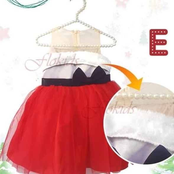 HONEY BJ160 BJ161 BJ162 BJ163 DRESS MERAH NATAL ANAK bayi balita toddler perempuan import girl cewek