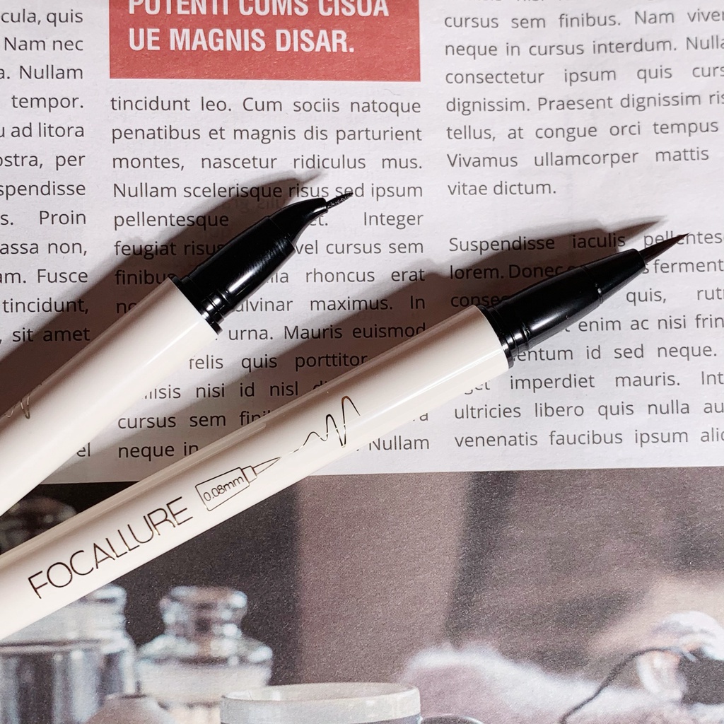 FOCALLURE Waterproof Ultrafine Quick Drying Liquid Eyeliner #ConfidenceHalo