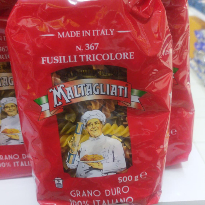 

PASTA MALTAGLIATI FUSILLI TRICOLORE 500gr