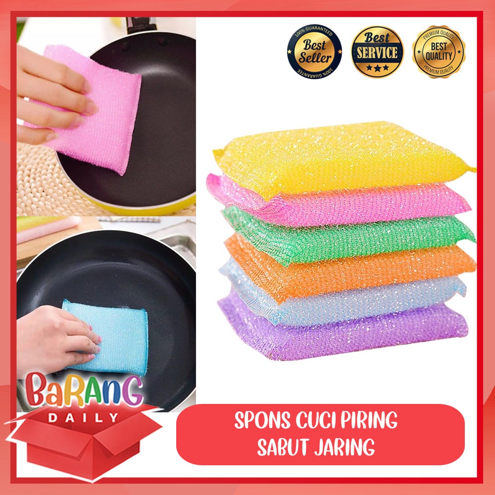 Jual Spon Cuci Piring Isi 1pcs Serbaguna Sponge Cuci Piring Spons