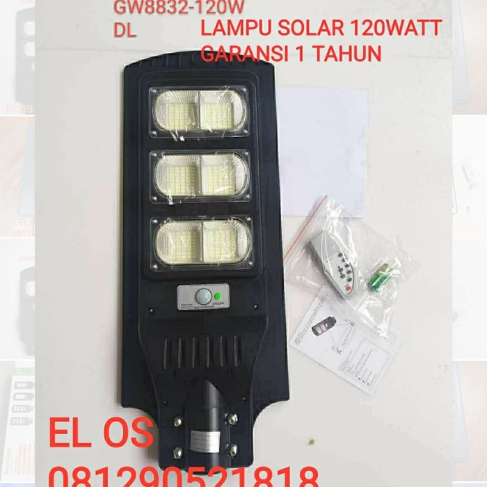 Lampu Jalan 120W Solar Cell Pju Surya Led 120 Watt Solar