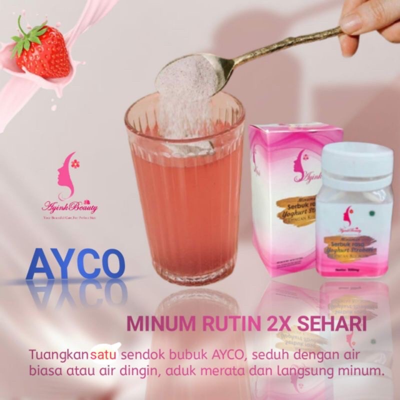 Ayink Beauty Collagen Minuman Pemutih Kulit Gratis Ongkir Promo Murah Flash Sale Cod (50g) | Minuman