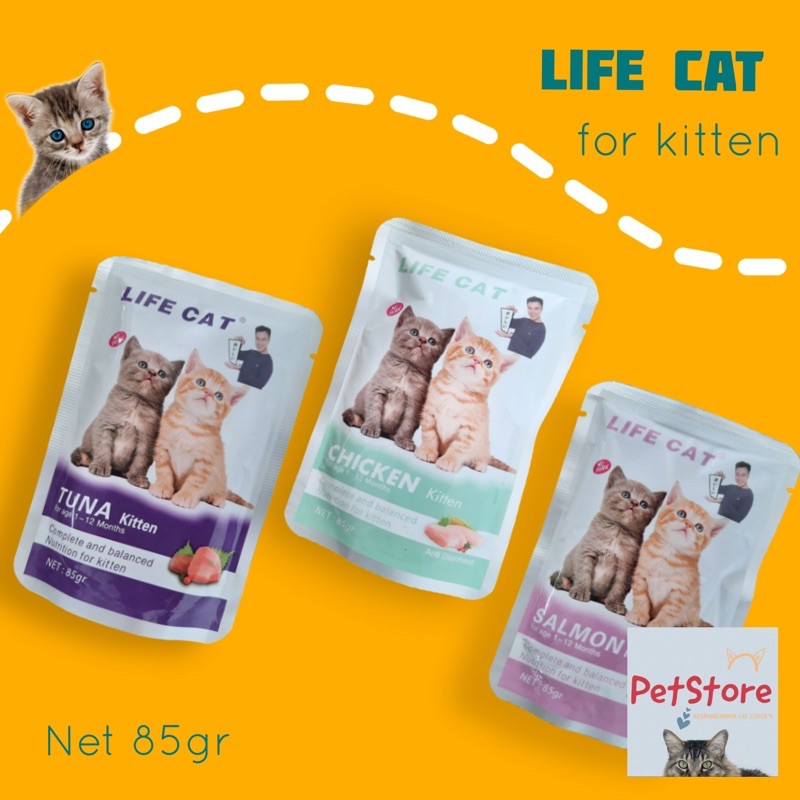 Life cat Pouch Adult &amp; Kitten Creamy BAIM WONG